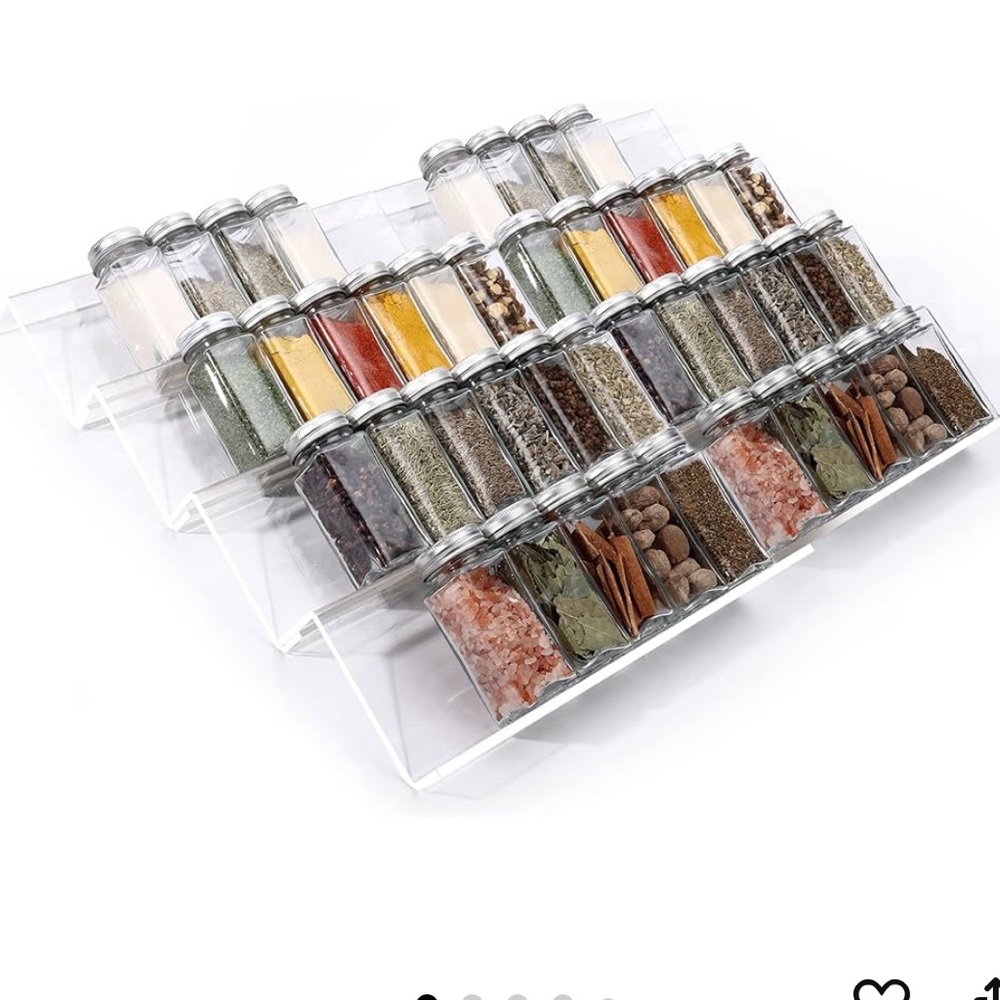 Clear Acrylic Spice Rack Organizer